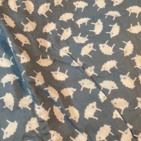 Women’s J CREW Blue Sheep Pajama Pants - Picture 2 of 3